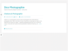 Tablet Screenshot of dico-photographie.com